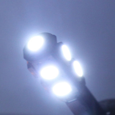 H1 Day White 9 LED 5050 SMD Car Signal Light Bulb (Pair)