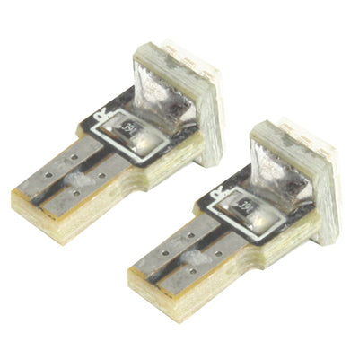 T5 Day White 1 LED 5050 SMD Car Signal Light Bulb (Pair)