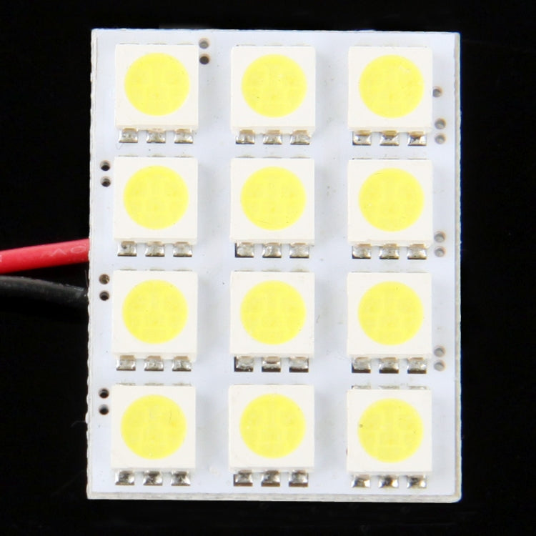 White 12 LED 5050 SMD Car Interior Lamp