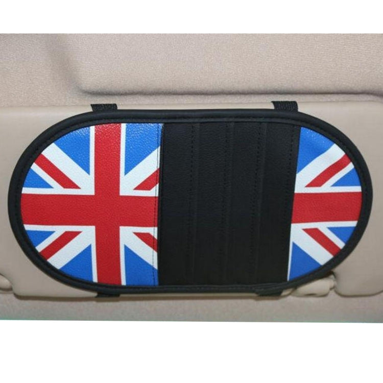 UK Flag Pattern Folding Multifunctional Car CD Clip / Visor Storage Bag