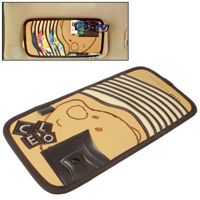Car Visor Design CD / VCD / DVD Holder Pocket Bag(Khaki)