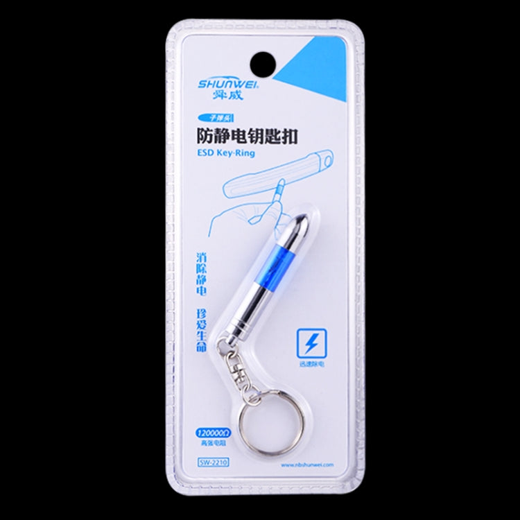 Car Portable Anti-Static Keychain Discharger Static Elimination Key Ring, Random Color Delivery