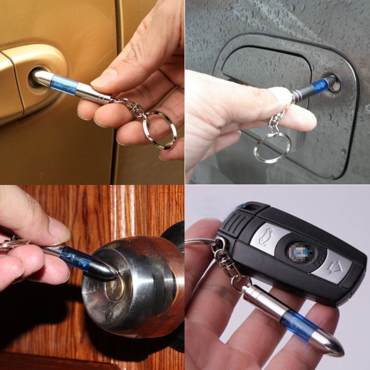 Car Portable Anti-Static Keychain Discharger Static Elimination Key Ring, Random Color Delivery