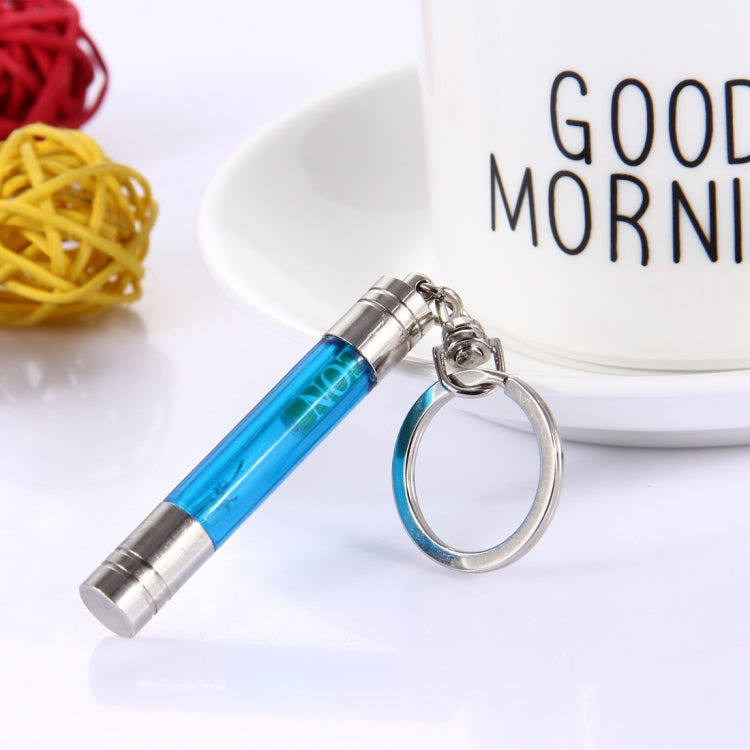 LA-947 Car Portable Anti-Static Keychain Discharger Static Elimination Key Ring(Blue)