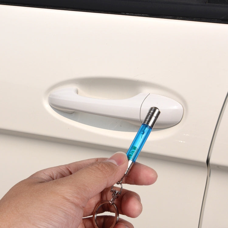 LA-947 Car Portable Anti-Static Keychain Discharger Static Elimination Key Ring(Blue)