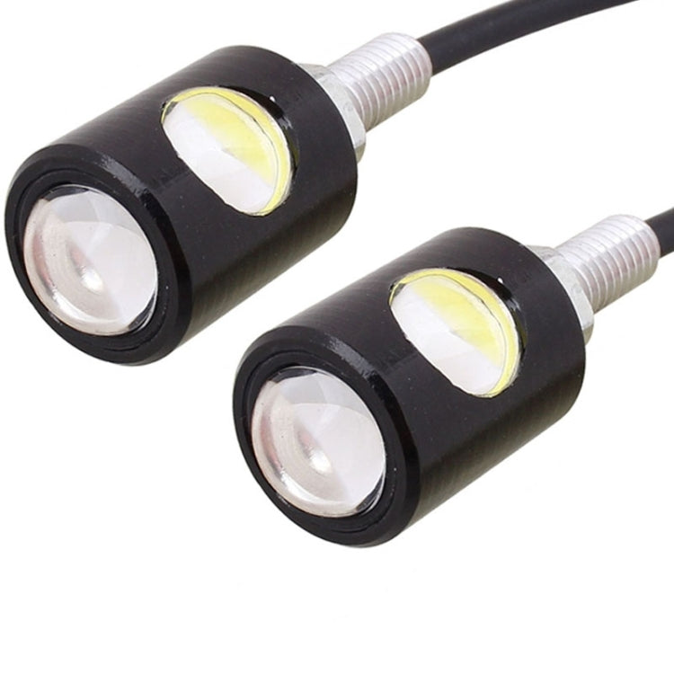 2 PCS MZ 16mm 6W 250LM White Green Light COB LED Eagle Eye Light Daytime Running Light for Vehicles