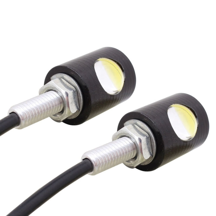 2 PCS MZ 16mm 6W 250LM White Green Light COB LED Eagle Eye Light Daytime Running Light for Vehicles