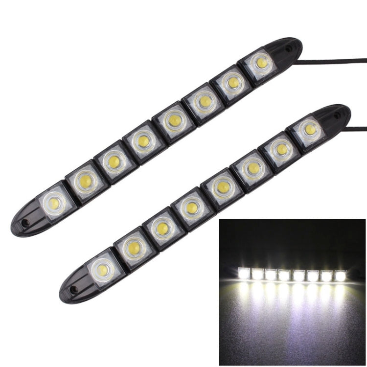 2 PCS 4W 8 LED SMD 5050 Flexible Snake LED Car Daytime Running Lights, DC 12V