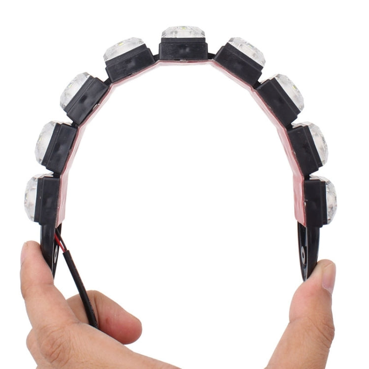 2 PCS 4.5W 9 LED SMD 5050 Flexible Snake LED Car Daytime Running Lights, DC 12V