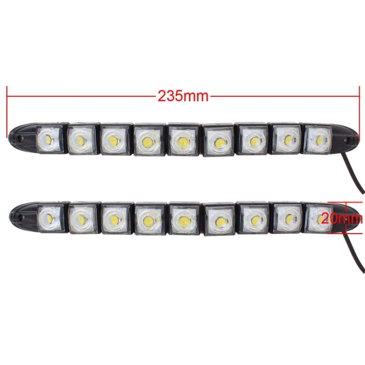 2 PCS 4.5W 9 LED SMD 5050 Flexible Snake LED Car Daytime Running Lights, DC 12V