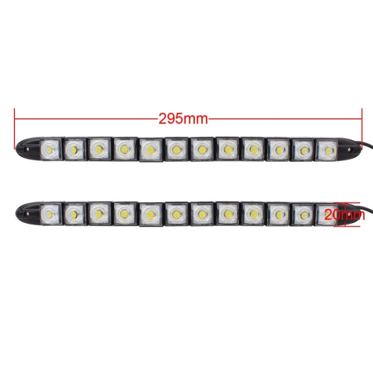 2 PCS 6W 12 LED SMD 5050 Flexible Snake LED Car Daytime Running Lights, DC 12V