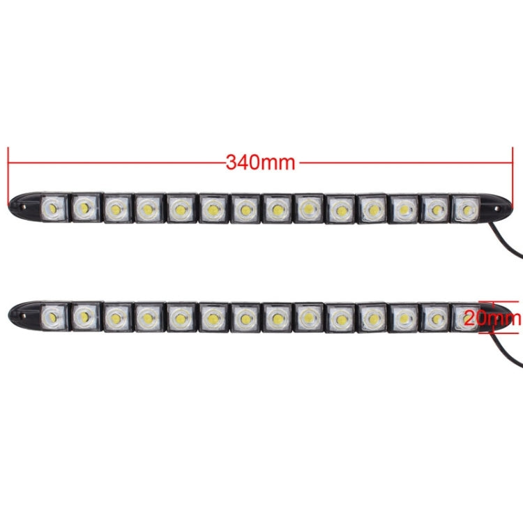2 PCS 7W 14 LED SMD 5050 Flexible Snake LED Car Daytime Running Lights, DC 12V