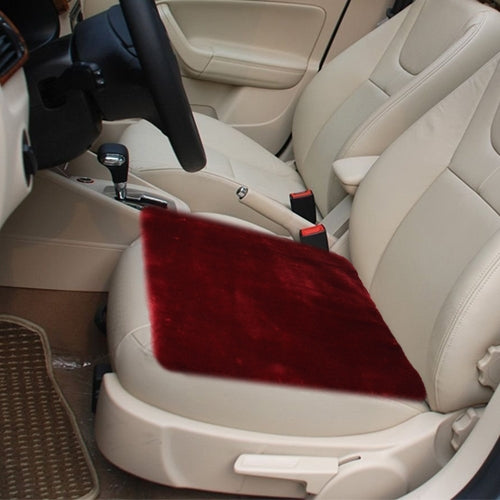 Warm Plush Car Seat Cover Car Cushion Saddle, Size: 48cm x 48cm