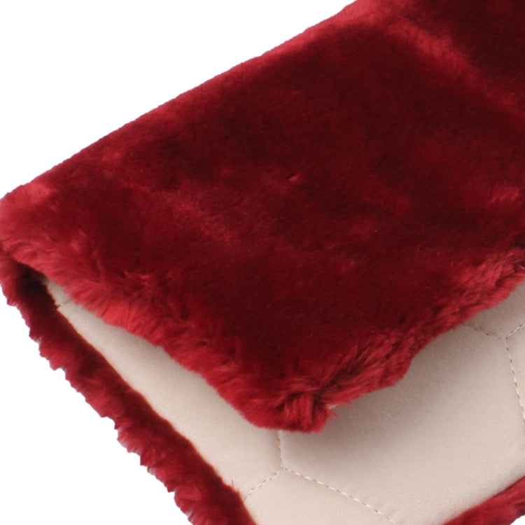 Warm Plush Car Seat Cover Car Cushion Saddle, Size: 48cm x 48cm