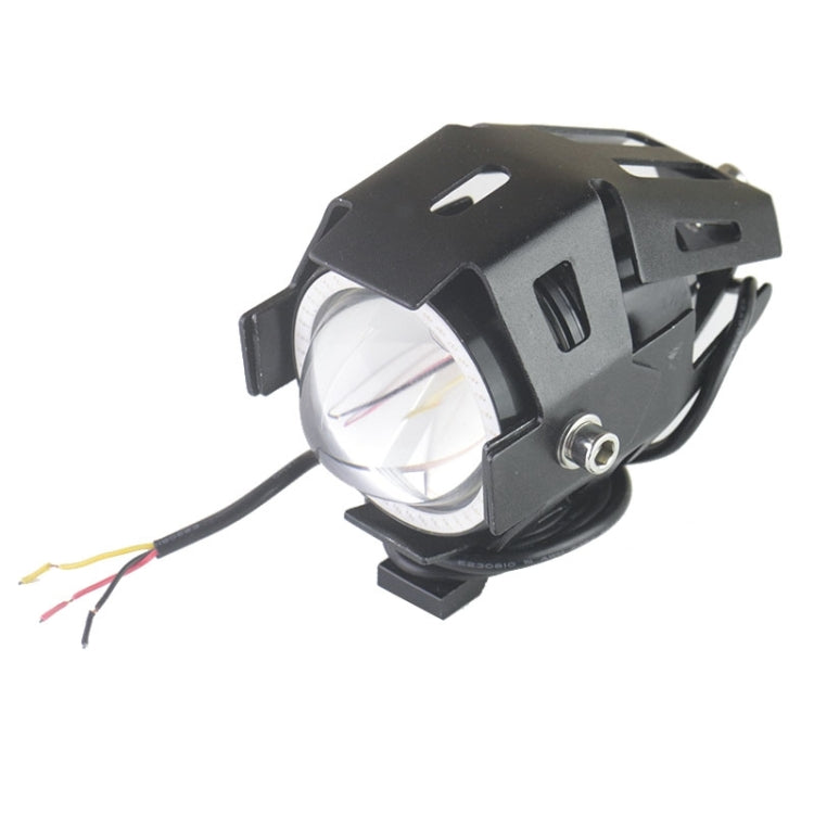 U5 125W 3000LM CREE-RGB LED Waterproof IP67 Headlamp Light with Angel Eyes Light for Motorcycle / SUV, DC 12V-80V