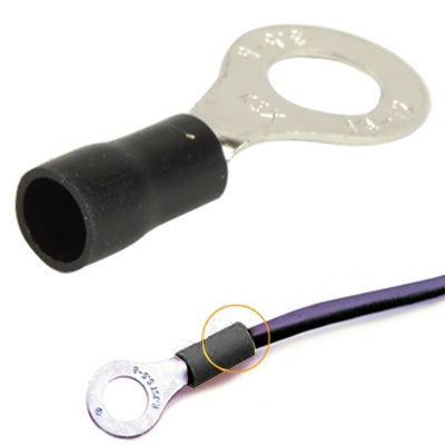 RV5.5-8 100 PCS 8.0mm DIY Ring Terminals, Cable size: 2-3mm2