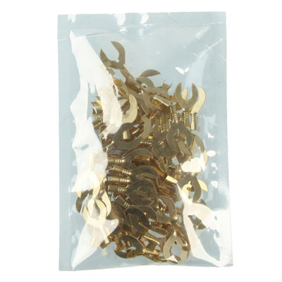 100pcs 5.0mm DIY Spade Terminal Connectors, Cable size: 1-2.5mm2 (100pcs in one packaging, the price is for 100pcs)