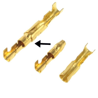 100pcs DIY Crimp Terminal Female to Male Ring Connector, Cable size: 1-2.5mm2 (100pcs in one packaging, the price is for 100pcs)