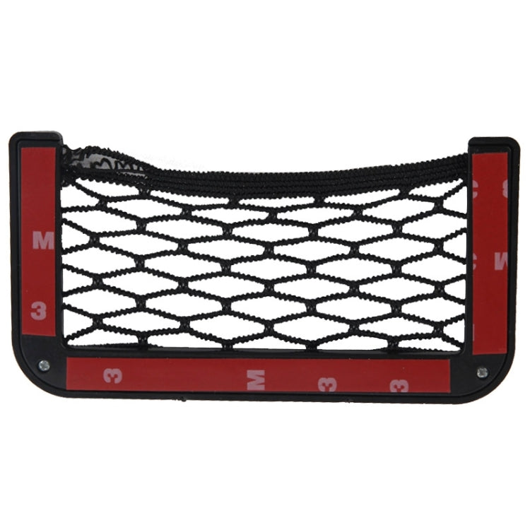 Car Net Pockets 12cm x 6cm Automotive Storage String Bag with Adhesive
