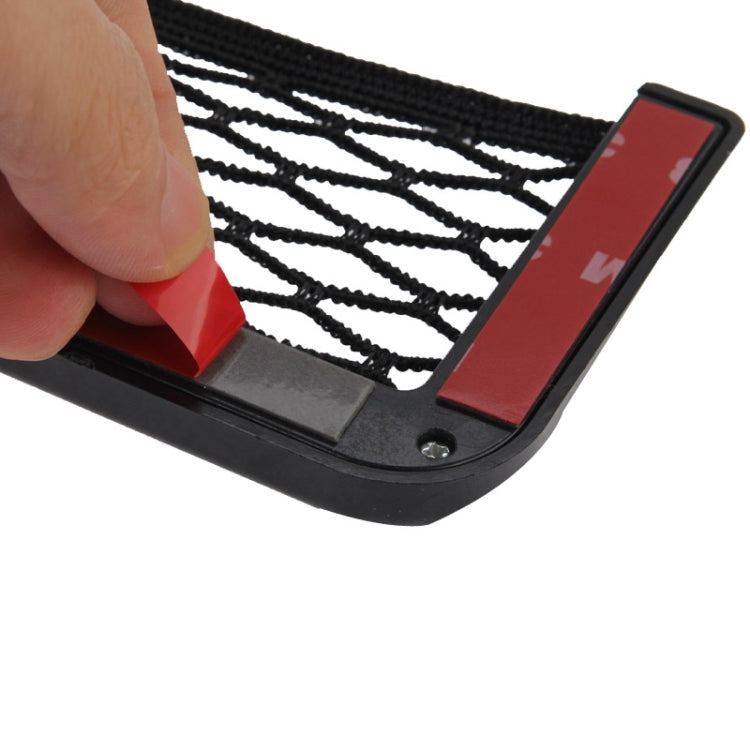 Car Net Pockets 12cm x 6cm Automotive Storage String Bag with Adhesive