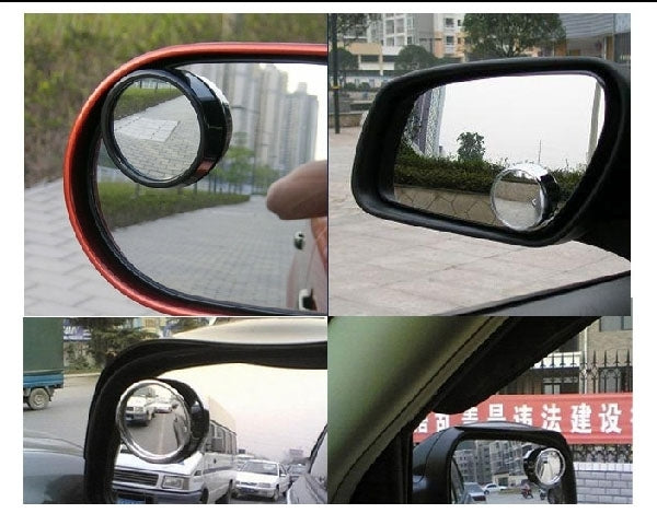 2 PCS 3R11 Car Rear View Mirror Wide Angle Mirror Side Mirror, 360 Degree Rotation Adjustable