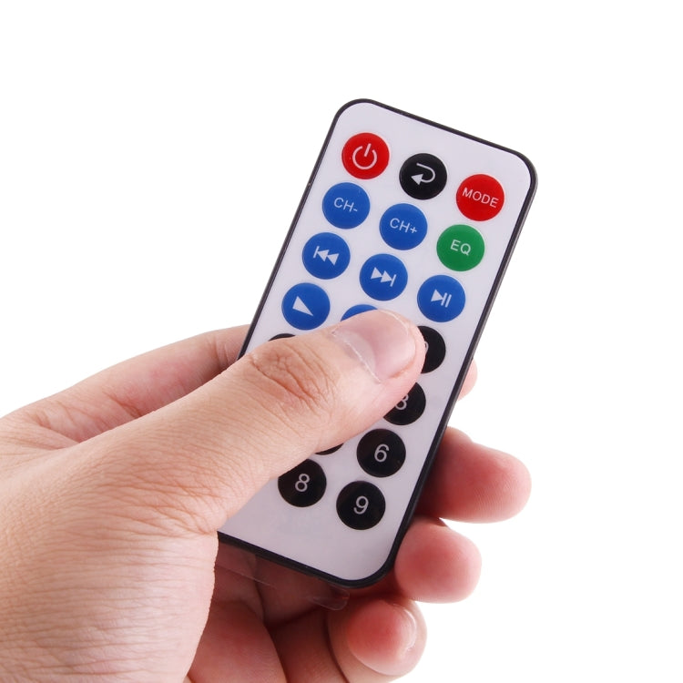 2CH HiFi Stereo Audio Amplifier with Remote Controller, LED Display, USB / SD / MMC Card / MP3 / AUX / FM Radio, AC 220V / DC 12V(Black)