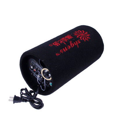 5 inch Round Shape Stereo Motorcycle / Car Subwoofer, Support TF Card & U Disk Reader, with Remote Control (US Plug)(Black)