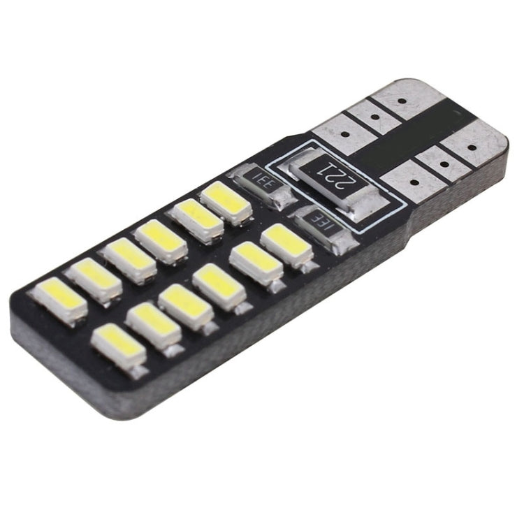 2 PCS T10 2.4W 288LM White Light 24 LED SMD 3014 Canbus Decode Car Clearance Lights Lamp, DC 12V