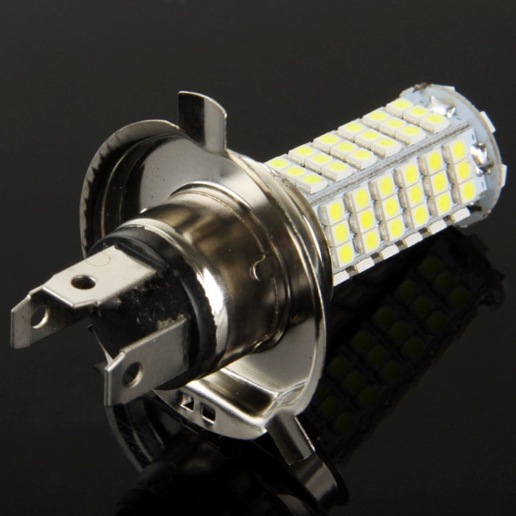 H4 White 102 LED 3528 SMD Car Signal Light Bulb, DC 12V