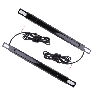 White 2 x 6 LED Waterproof Eagle Eye DIY Rogue Light, Length: 25cm (Pair), Black