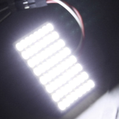 Super Bright White 64 LED Car Interior Lamp, DC 12V