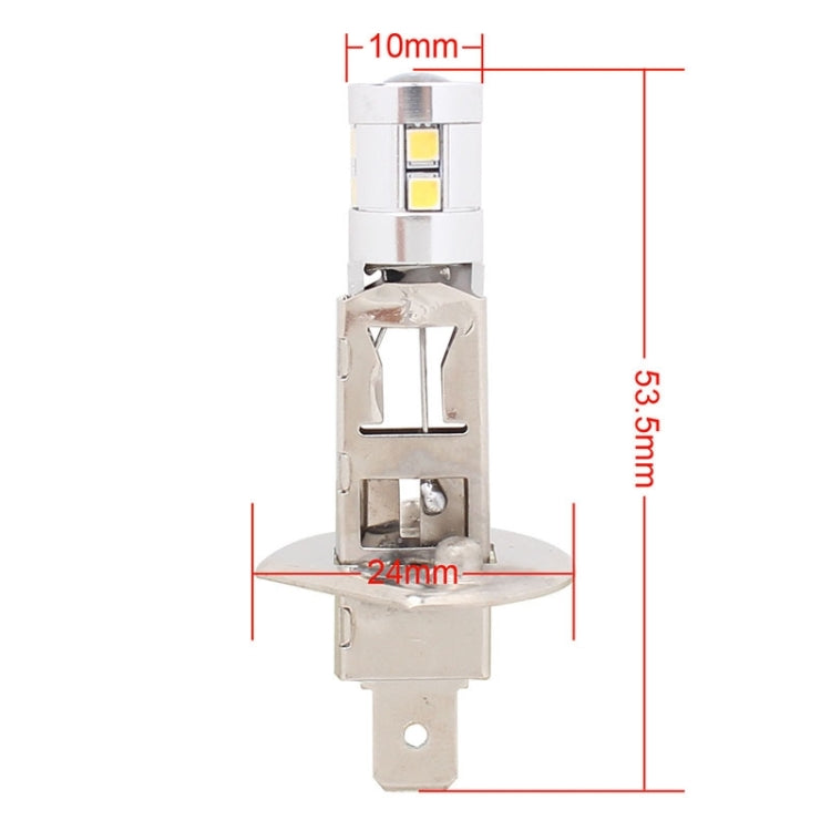 MZ H1 5W 500LM White Light 10 LED 2323 SMD LED Canbus Error-Free Car LED Front Fog Light, DC12-18V