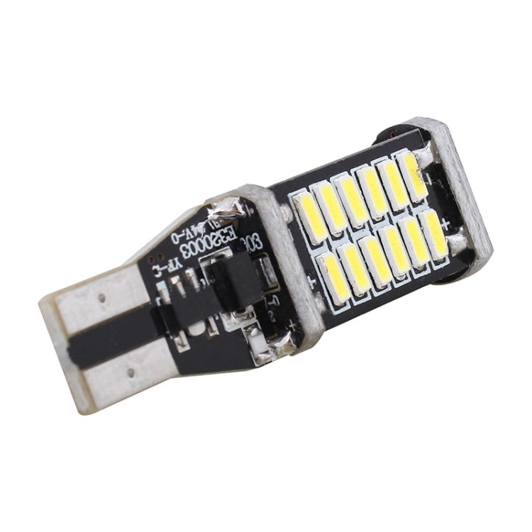 2PCS T15 6W 30-SMD 4014 6500K 900LM White Light Decoded Error-Free LED Car Backup Lamp