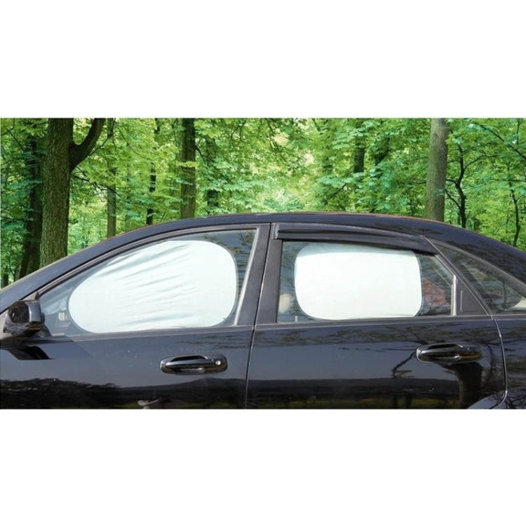 6 in 1 Summer Accessories Coated Silver Car Sun Shade Cloth Set, Random Color Delivery