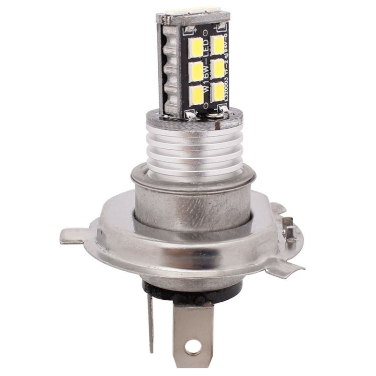 2 PCS H4 3W White LED 300LM SMD 2835 Car Rear Fog Lamp / Backup Light for Vehicles, DC 12V