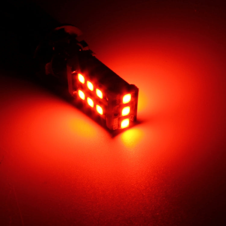 2 PCS T15 3W Red Light 300LM SMD 2835 LED Car Rear Fog Lamp / Backup Light for Vehicles, DC 12V