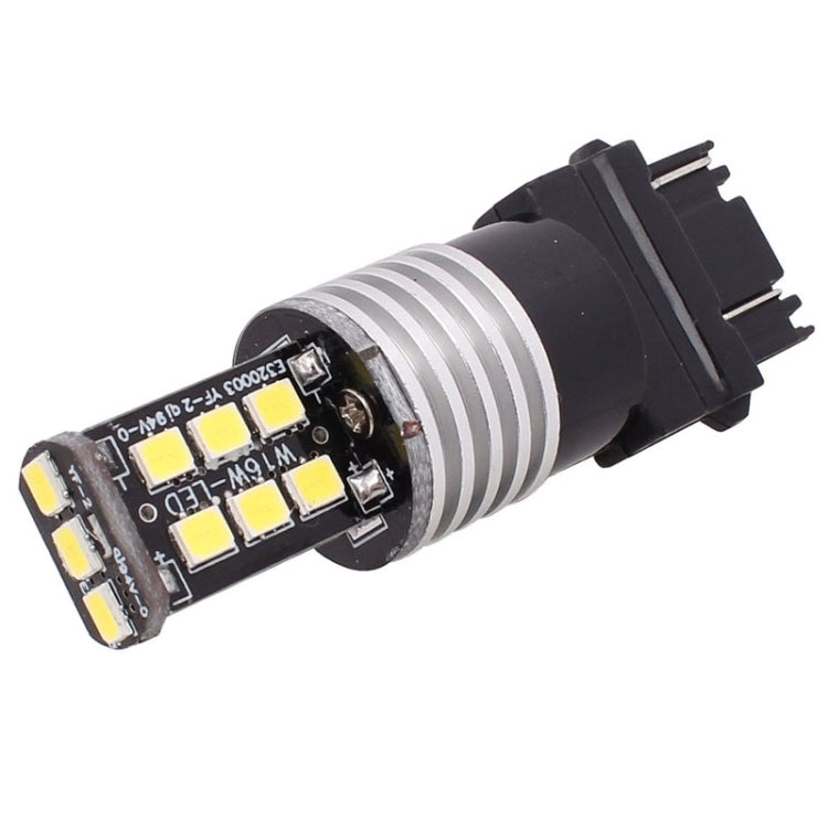 2 PCS T25 Double Wires 3W White LED 300LM SMD 2835 Car Rear Fog Lamp / Backup Light for Vehicles, DC 12V