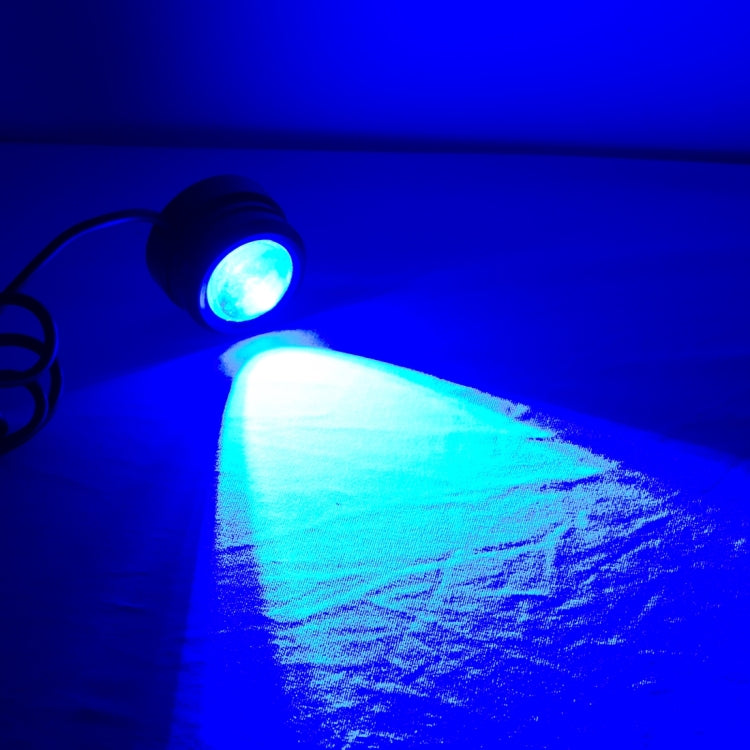 10F 10W Blue Light Metal Eagle Eyes Car Lamp, Wire Length: 95cm