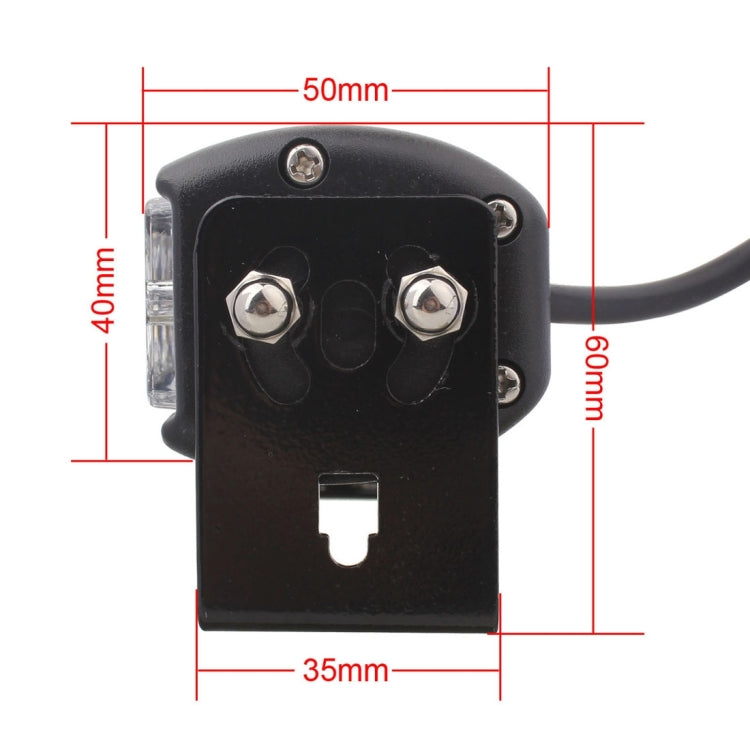 2 PCS 6 inch 6 LED 2 x 18W Car Flash Warning Light Red + Blue Change White Waterproof Emergency Light, DC 12V