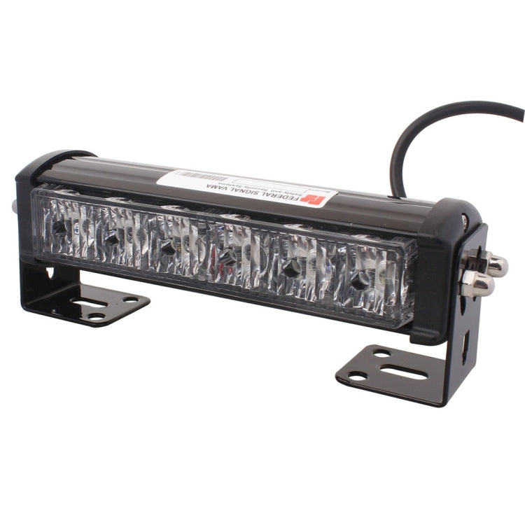 2 PCS 6 inch 6 LED 2 x 18W Car Flash Warning Light Yellow Change White Waterproof Emergency Light, DC 12V