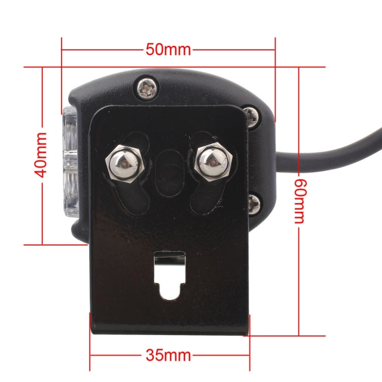 2 PCS 6 inch 6 LED 2 x 18W Car Flash Warning Light Yellow Change White Waterproof Emergency Light, DC 12V