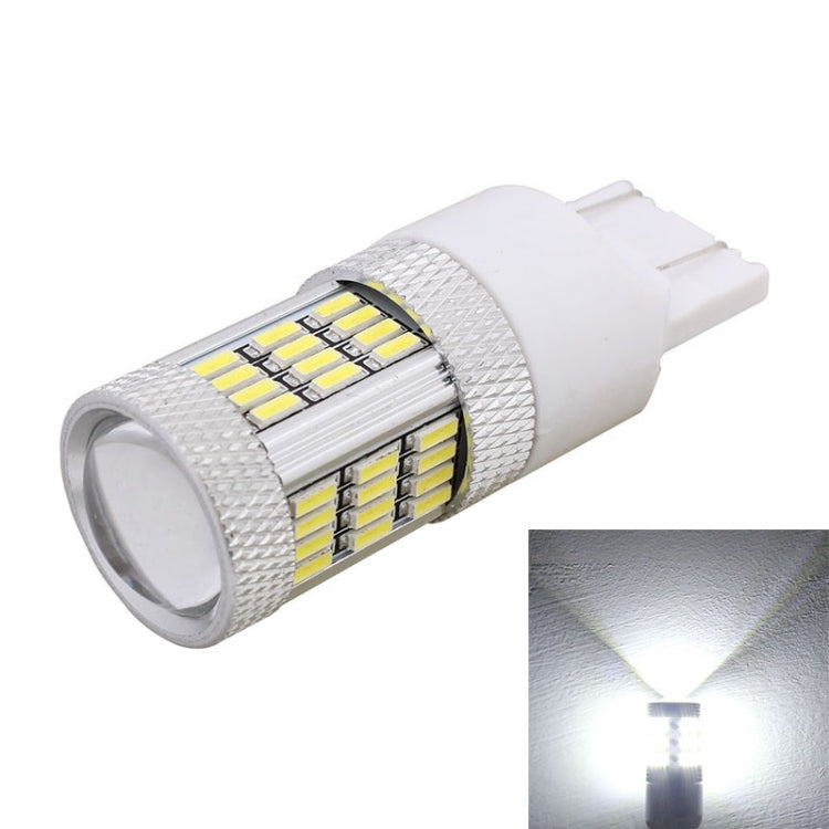 2PCS T20 W21/5W 7443 10W 540LM White Light 54 LED 4014 SMD Car Brake Light Rear Driving Lamp Bulb, DC 12V