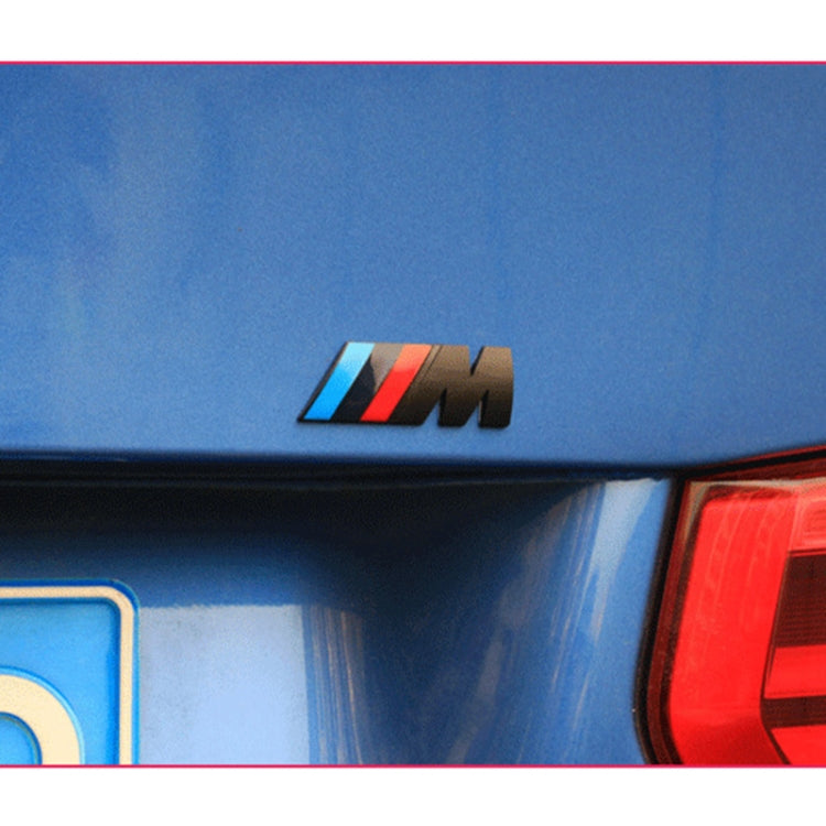 M Style Metal Chrome Badge Sticker