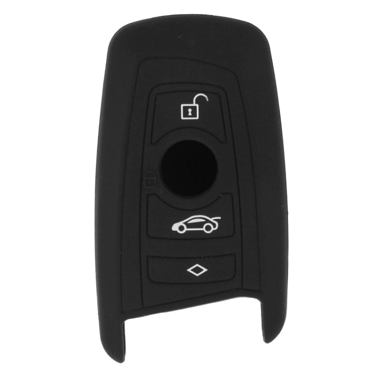 Car Key Silicone Protective Case for BMW X3 / X5 / X6 / 5 Series / 7 Series(Black)
