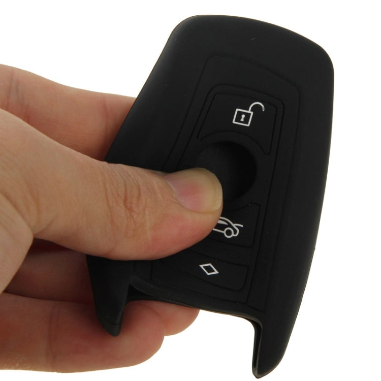 Car Key Silicone Protective Case for BMW X3 / X5 / X6 / 5 Series / 7 Series(Black)