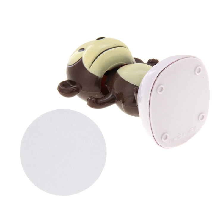 Solar Powered Bobble Head Dancing Toy Car Decoration Ornament Lovely Monkey(Brown)