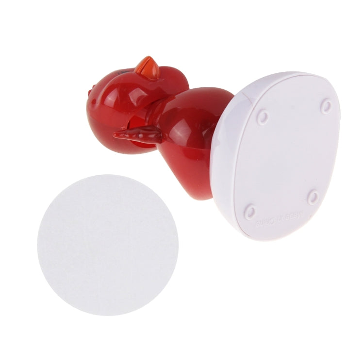 Solar Powered Bobble Head Dancing Toy Car Decoration Ornament Cute Chicken(Red)