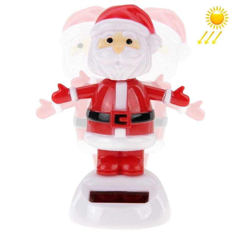 Solar Powered Bobble Head Dancing Toy Car Decoration Ornament Merry Christmas Santa Claus