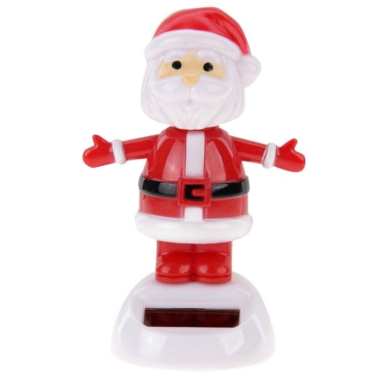 Solar Powered Bobble Head Dancing Toy Car Decoration Ornament Merry Christmas Santa Claus