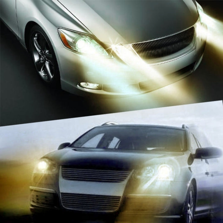 4 x 3 LED Car Front Grille Police Warning Lights Yellow Flashing Waterproof Emergency Strobe Light Lamp, DC 12V, Pack of 4